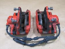 🥇12-18 FIAT500 ABARTH SET OF 2 FRONT LEFT & RIGHT BRAKE CALIPER RED OEM picture