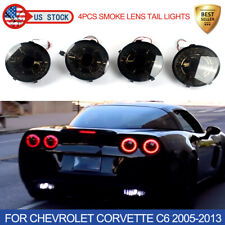 4x Smoke Black Lens LED Brake Tail Lights For 05-13 Chevrolet Corvette C6 Coupe picture