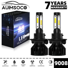 H13 9008 LED Headlight Bulbs Kit 10000W 1000000LM Hi/Lo Beam Super White Bright picture