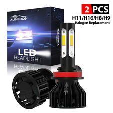 4-Side H11 LED Headlight Bulbs Super White Low Beam Conversion Kit 3200LM 6000K picture
