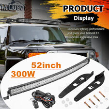 52 inch LED Light Bar w/ Roof Mounting Bracket, Wire For 07-14 Toyota FJ Cruiser picture