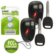 2 Replacement For 2001 2002 GMC Yukon XL Key + Fob Remote picture