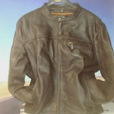 Leather Motorcycle Biker Jacket 4X Men's  First Classic Brown The Manchester HB picture