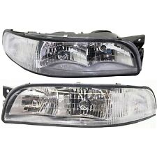 Headlight Set For 1997-1999 Buick LeSabre Left Right With Bulb and Corner Light picture