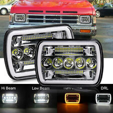Fit 1990-1997 NISSAN HARDBODY PICK-UP TRUCK Sealed Beam 7x6 inch LED Headlights picture