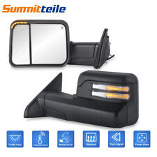 LH+RH Tow Mirror w/ Temperature Sensor Puddle Light For 2009-2023 Dodge Ram 1500 picture