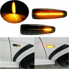 FOR MITSUBISHI LANCER EVO X AMBER SEQUENTIAL LED FRONT SMOKE SIDE MARKER LIGHTS picture