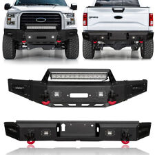 LUYWTE Front Rear Bumper Fits 2015-2016-2017 Ford F150 Pickup with Winch Seat picture