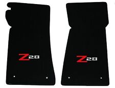 LLOYD Classic Loop FRONT FLOOR MATS Red/Silver Z28 logo 1973 1974 Chevy Camaro picture