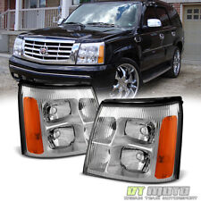 2002 Cadillac Escalade Base / Ext Replacement Headlights Headlamps Left+Right 02 picture