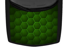 3D Effect Bright Green Hexagon Pattern Truck Hood Wrap Vinyl Car Graphic Decal picture