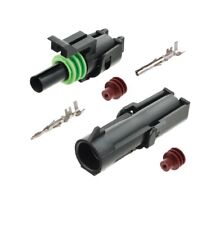 Delphi Weather Pack 1 Pin Sealed Connector Kit 14-16 AWG picture