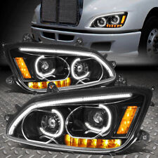 [LED DRL+TURN SIGNAL]FOR 08-19 KENWORTH T170 T370 T660 DUAL PROJECTOR HEADLIGHT picture