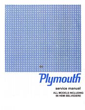 1966 Plymouth Belvedere Fury Satellite Shop Service Repair Manual picture