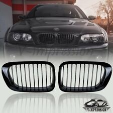 Gloss Black Front Kidney Grill For 99-02 BMW E46 M3 328i 325Ci Coupe Cabriolet picture