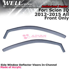 WELLvisors For Toyota IQ 2012-2015 Window Visors In-Channel Guard Deflector 2Pcs picture