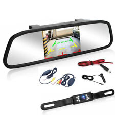 4.3 inch Mirror Dash Cam Reversing Parking Rearview w/ Camera Cigarette Lighter picture