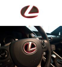 Lexus IS F Sport GS ES RX NX Red Black Steering Wheel Emblem Decal Sticker  picture