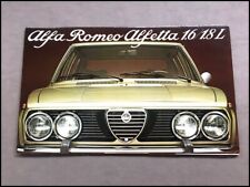 1970s Alfa Romeo Alfetta Vintage Car Sales Brochure Catalog - English picture