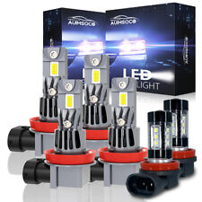 For Nissan Rogue 2014-2020 - 6X LED Headlight Hi/Lo + Fog Lights Bulbs 6000K picture