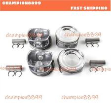 4PCS Pistons & Pins & Snap Rings Φ83mm Standard For C300 E300 E200 2.0T M274.920 picture