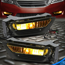L+R Front Bumper Fog Lights Lamps Assembly For 2013-2015 Honda Accord Sedan 4Dr picture