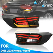Pair Smoked LED Tail Lights Rear Lamps For 2018-20 Honda Accord Tenth Generation picture