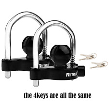 2PACKS Coupler Lock Trailer Locks Ball Hitch Lock Fits 1-7/8'', 2'', 2-5/16'' picture