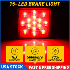 Smoked 15-LED Brake Light DRL Trailer Hitch Cover Fit 2