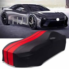 Satin Stretch Indoor Car Cover Dustproof Protect for Chevrolet Camaro Black/Red picture