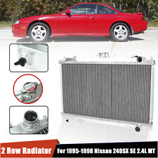 For Nissan 240SX SE 2.4L MT 1995-1998 Aluminum Core Performance Radiator 2 Row picture