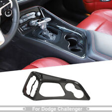 Console Gear Shift Panel Cover Trim for Dodge Challenger 2015+ Carbon Fiber picture