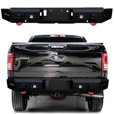 Fits 2015-2020 Ford F-150 Rear bumper with D-ring+LED light (Excluding Raptor) picture