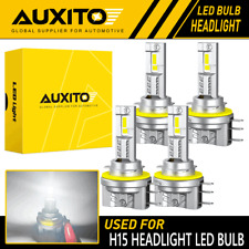 4X H15 LED Bulbs High Beam DRL Headlights Conversion Kit 6500K Super Bright EOA picture