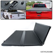 FIT FOR 04-14 FORD F150 5.5FT SHORT BED ALUMINUM FRAME 3-FOLD HARD TONNEAU COVER picture