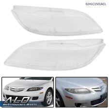 Front Left & Right Headlight Lens Cover Clear Fit For 2003-2008 Mazda 6  picture