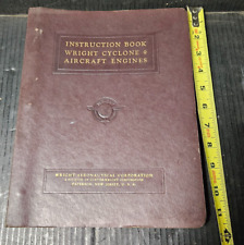 Wright Cyclone 9 C9GA C9GB Aircraft Engine Operation Instruction Book 1940 WW2 picture