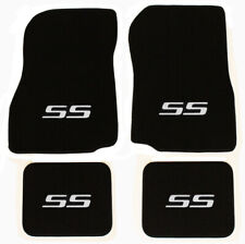 NEW 1982-2007 Chevy Monte Carlo Floor Mats Carpet Embroidered SS Logo Silver A4 picture