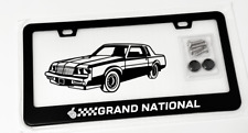 Classic Buick Grand National Black Metal License Plate Frame  picture