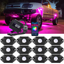 MICTUNING 2nd Gen RGB LED Rock Lights Multicolor Underglow Underbody Neon Lights picture