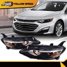 Fit For 2019-2021 Chevrolet Chevy Malibu Front Halogen Headlights Headlamp Pair picture