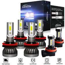 For Nissan Sentra 2013-2019 6X 6000K Combo LED Headlight + Fog Light Bulbs KIT picture