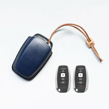 Handmade Genuine Leather Car Key Case Cover For Lincoln MKC MKZ MKX Navigator picture