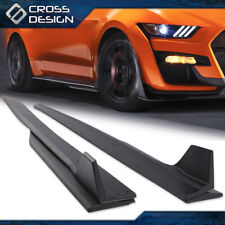 Side Skirt Extension Splitter w/ Winglet Fit For 15-22 Ford Mustang GT500 Style picture