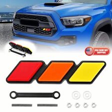 Toyota TRD Racing Sport Tri-color Logo Grille Badge Nameplate Emblem Decorate picture