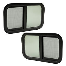2Pcs Universal Window Tinted Glass Steel Sliding For RV Camper Trailer picture