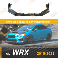 For 15-21 Subaru WRX STI Style Black Polyurethane Front Bumper Body Spoiler Lip picture