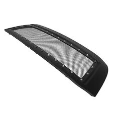 Fits 2010-2013 Toyota Tundra Upper Stainless Black Mesh Rivet Package Grille picture