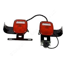 Pair Takeoff OEM Rear Tail Light Brake Assembly w/ Back Up Alarm Harness Bracket picture