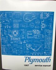 1967 Plymouth Shop Service Manual Hemi GTX Satellite Sport Fury Valiant Signet picture